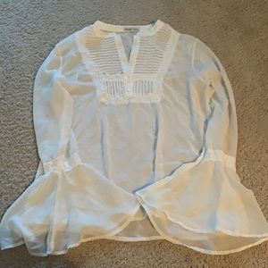 Long sleeve wide sleeve Blouse